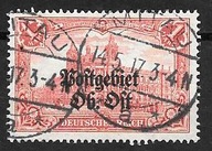 $OKUPACJA NIEMIECKA (ON) Fi 28a kas. "MITAU" gw/opis - RZADKI KASOWNIK