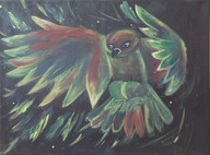 Obraz akrylowy na płótnie „Sowa”