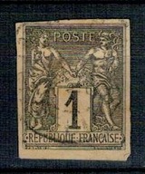 Francja Kolonie francuskie 1878 Znaczek kasowany 36 Hermes alegorie