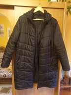 Lekka modna kurtka damska Esmara długa z kapturem ocieplana pikowana 42/44