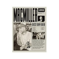 „Mac Miller – Best Day Ever” – Plakat Muzyczny w Stylu Vintage