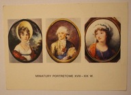 MINIATURY PORTRETOWE XVIII - XIX W. Szkoła angielska - Młoda kobieta CZYSTA