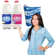 HIT PŁYNY DO TOALET TURYSTYCZNYCH 2X2L BLUE RED ABC TOILET
