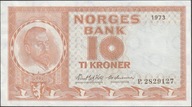 Norwegia 10 koron 1973 - Christian Michelsen - P - stan 1/2