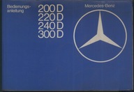 Mercedes-Benz Bedienungsanleitung 200D 220D 240D 300D instrukcja obsługi