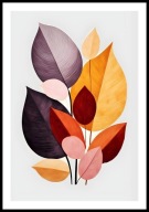 A2 PLAKAT OBRAZ PLAKAT ROŚLINY ROŚLINA KWIAT KWIATY LIŚCIE LIŚĆ BOHO