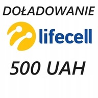 Doładowanie Lifecell Ukraina 500UAH hrywien