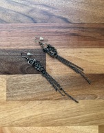 kolczyki wiszące retro vintage łapacze snów boho y2k długie łańcuszkowe