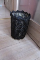 ABAŻUR KORONKA CZARNO-ZŁOTY