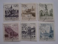 Jugosławia - Turystyka - zestaw 6 szt. - obiegowe - Mi. 1480, 1493 kasowane