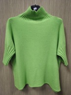 Sweterek zielony, rękaw 1/3 r. Uni Italy Hit !!!