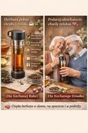 Butelka termiczna z zaparzaczem 450 ml –idealny prezent dla Babci i Dziadka