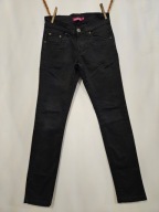 Girls Girls jeans spodnie jeansy skinny czarne r. 152cm