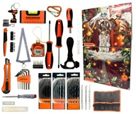 Zestaw narzędzi Werckmann 24 sztuki kalendarz adwentowy męski + GRATIS