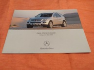 Mercedes M Klasse Cennik prospekt 2005 Niemcy