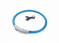 Obroża Świecąca LED dla Psa na USB DOCINANA Rozmiar Uniwersalna Niebieska