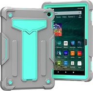 Etui Obudowa Case na Tablet Amazon Fire HD 8/8 Plus Ochronny Szary Miętowy