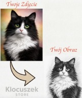 Portret obraz Szkic OŁÓWKIEM z Twojego zdjęcia Pupila A3 + Antyrama Gratis