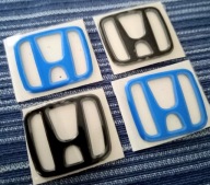 Logo 3D HONDA 1szt/2kolory/3cm CIVIC S2000 TypeR CRX Prelude