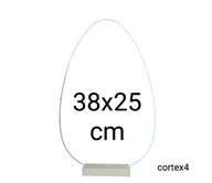 Obręcz metalowa jajko jajo z podstawą 38x25 cm stroik Wielkanocny