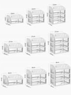 ORGANIZER NA BIURKO DO BIURA PRZYBORNIK BIUROWY/NA KOSMETYKI DUŻY I POJEMNY