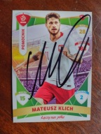 Karta panini autograf Polska Mateusz Klich PZPN