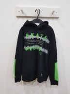 C&A czarna bluza dresowa chłopięca z kapturem SKATE 146 - 152 cm