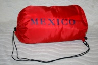 SUPER ŚPIWÓR TURYSTYCZNY KOPERTOWY MEXICO 230x80 NA BIWAK KEMPING CZERWONY