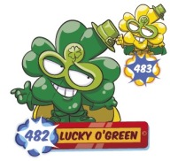 SUPER ZINGS seria 7 482 Lucky OGreen zielony