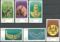 Niemcy NRD 1978 Znaczki 2330-5 ** sztuka Afryka muzeum rzeźba biżuteria