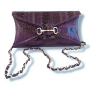 LORENZI CLUTCH BAG TOREBKA ZE STRUSIA