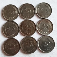 moneta Finlandia przedwojenna 25 pennia Fe 1943 1944 1945