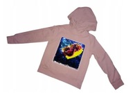 BLUZA Z KAPTUREM CEKINY ROZM.4 LATA,6 LAT,8 LAT,10 LAT