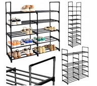 STOJAK NA BUTY OBUWIE REGAŁ PÓŁKA WYSOKA WĄSKA DUŻA MODUŁOWA 10 POZIOMÓW