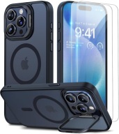 Beeasy MagSafe etui do iPhone 15 Pro, ze stojakiem