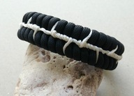 PARACORD BRANSOLETKA - BARBED WIRE - DRUT KOLCZASTY PUNK METAL - 20,5cm