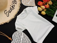 So Cute - biały t-shirt , basic r 74