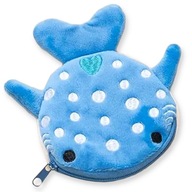 Portmonetka w Kształcie REKINA Suwak Zabawny Gadżet dla Dzieci Niebieska