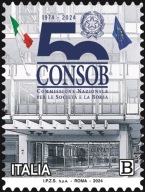 Włochy 2024 Znaczek 4648 ** giełda ekonomia gospodarka