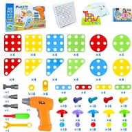 WKRĘTARKA WIERTARKA ZESTAW KONSTRUKCYJNY ŚRUBKI 3D ZESTAW MAJSERKOWICZA