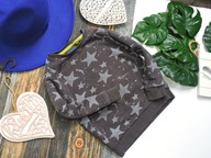 TU - szara bluza dresówka , stars r 80/86