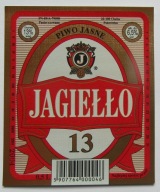 ETYKIETA PIWO JASNE JAGIEŁŁO 13 BROWAR CHEŁM POKRÓWKA