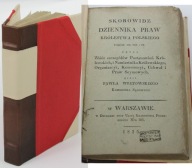 Skorowidz Dziennika Praw Królestwa Polskiego 1825 r