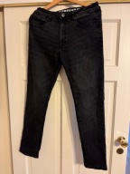 Spodnie męskie Carry 32 jeansy czarne Company bawełna z elastanem proste