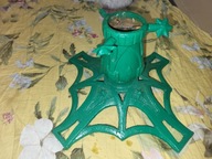 Stary ŁADNY ŻELIWNY STOJAK POD CHOINKĘ z PRL