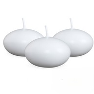 Świece Pływające 4,5h 20 sztuk Białe Bezzapachowe Dekoracyjne