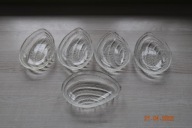 Miseczki muszle małże L. Fiedorowicz PRL 1977