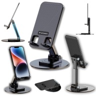 Podstawka stojak stabilny pod telefon tablet - czarny