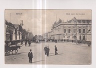 Niemcy Berlin wiwok naUnter den Linden dorozka tramwaj konny rok 1910