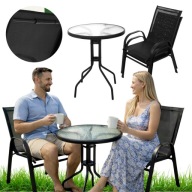 MEBLE OGRODOWE ZESTAW MEBLI OGRODOWYCH KRZESŁA STOLIK TARAS OGRÓD BALKON